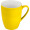Tasse aus Porzellan, außen gummiert, 300ml JUDYTA, gelb