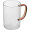 Glastasse mit farbigem Henkel, 250ml EDDA, rot