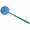 Fliegenklatsche "Fußball", grün, blau