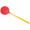 Fliegenklatsche "Fußball", gelb, rot