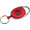 Schlüsselanhänger mit Karabiner und ausziehbarem Schlüsselring, rot