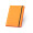 WATTERS. A5-Notizbuch aus fluoreszierendem PU mit linierten Seiten, orange