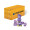 3D Präsent "Container" Ostern, Milka Schokoladen-Eier und Schmunzelhase