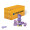 3D-Präsent "Container" Ostern, Milka Schokoladen-Eier und Schmunzelhase