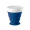 ASTRADA. faltbarer Reisebecher aus Silikon und PP 250 ml, blau