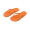 MAUPITI S / M. Bequeme Flip-Flops mit PE-Sohle und PVC-Riemen, orange