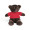 BEAR. Teddybär Plüschtier mit T-Shirt, rot