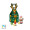 3D-Präsent "Rentier" Weihnachten, Fairtrade® Schokolade