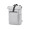 "Rome" 12 l Rucksack aus recyceltem PET mit Rolltop-Design und Klettverschluss, grau