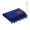"Lichtenstein Blanket" Decke aus rPET (180 g/m²) mit personalisierbarem Aufnäher, marineblau