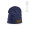 "Tupac Beanie" Mütze aus recycelter Baumwolle mit personalisierbarem Aufnäher, blau