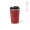 "Limpopo Travel Cup" Reisebecher aus recyceltem Edelstahl, 490 ml, doppelwandig, auslaufsicher, burgund
