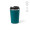 "Limpopo Travel Cup" Reisebecher aus recyceltem Edelstahl, 490 ml, doppelwandig, auslaufsicher, petrol