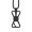 "Infinity Phone Strap" universelle Handy-Schlinge aus rPET und Silikon, schwarz