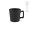 Thames 250 Tasse aus Keramik, 270ml. Matte Oberfläche, schwarz