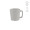 Thames 75 Tasse aus Keramik, 75ml. Matte Oberfläche, hellgrau