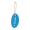 Individueller Schlüsselanhänger, Oval Felty, weiß