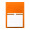 Magnetischer Notizblock Pecfri, orange