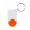 Schlüsselanhänger mit Einkaufswagenchip Trolex, weiß/orange