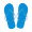 Strandpantoffeln Arivo, blau, 36-38