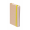 Notizbuch Prunus A6, natur/gelb