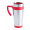 Isolierbecher Caprol Plus, silber/rot