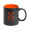 Tasse Bavary, schwarz/orange