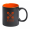 Tasse Bavary, schwarz/orange