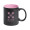 Tasse Bavary, schwarz/pink