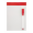Magnetische Notiztafel Mafri, weiß/rot