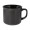 Matter Vintage-Becher Woodstock Flat, schwarz