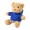 Plüsch-Teddybär mit Hoodie Hobear, blau