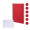 Antistress-Notizbuch aus RPU Senspuk, rot