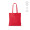 "Everest Tote Bag" Einkaufstasche aus recycelter Baumwolle (140 g/m²) mit Henkeln, rot