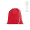 "Lhotse Tote Bag" Kordelzugbeutel aus recycelter Baumwolle (140 g/m²), rot