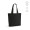 "Blanc Tote Bag" Einkaufstasche aus recycelter Baumwolle (220 g/m²) mit Henkeln und Bodenfalte, schwarz