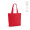 "Blanc Tote Bag" Einkaufstasche aus recycelter Baumwolle (220 g/m²) mit Henkeln und Bodenfalte, rot