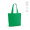 "Blanc Tote Bag" Einkaufstasche aus recycelter Baumwolle (220 g/m²) mit Henkeln und Bodenfalte, grün