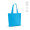 "Blanc Tote Bag" Einkaufstasche aus recycelter Baumwolle (220 g/m²) mit Henkeln und Bodenfalte, hellblau