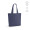 "Blanc Tote Bag" Einkaufstasche aus recycelter Baumwolle (220 g/m²) mit Henkeln und Bodenfalte, marineblau