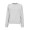 "Waikiki W Sweatshirt" Damen Sweatshirt mit Rundhalsausschnitt aus Bio-Baumwolle und rPET, hellgrau