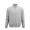 "Malibu Sweatshirt" Sweatshirt mit 1/4-Reißverschluss aus Bio-Baumwolle, recycelter Baumwolle und rPET, meliertes grau