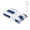 "Amadeo Towel" Badetuch aus recycelter Baumwolle (450 g/m²), blau