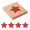 STARGUARD Untersetzer RPET-Filz, rot