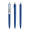 prodir DS8 Soft Touch PSR Push Kugelschreiber, blau, silber matt
