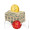 Geschenkbox Mini rund, Lindt LINDOR Milchkugeln