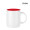 Kössinger Carina inside Tasse, weiß, rot