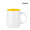 Kössinger Carina inside Tasse, weiß, gelb