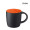 Kössinger Ennia black inside Tasse, schwarz, orange