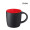 Kössinger Ennia black inside Tasse, schwarz, rot